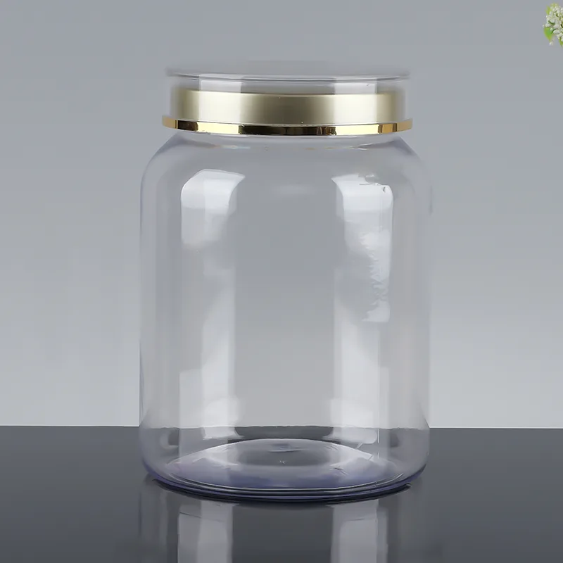 Botol hewan peliharaan transparan